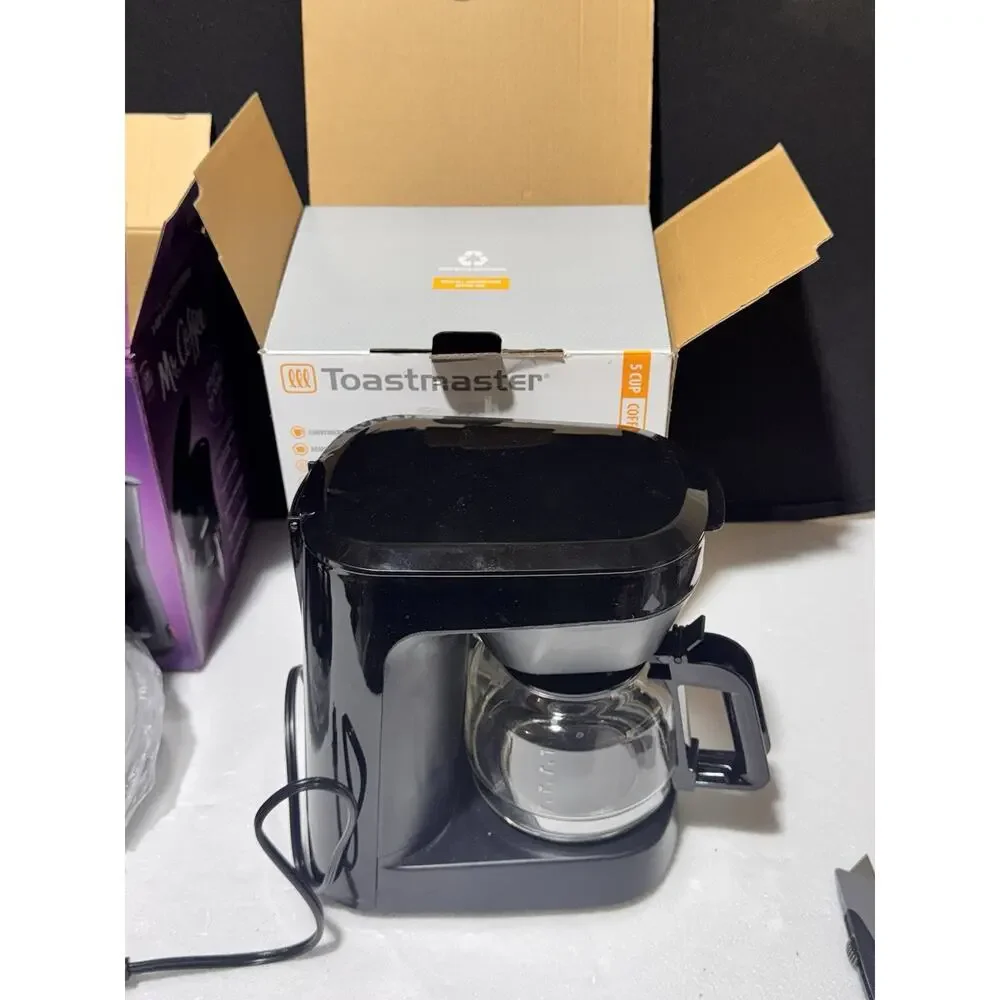 Set Of 2! Mr Coffee 5 Cup Mini Brew + Toastmaster 5 Cup Coffee Maker Set Used